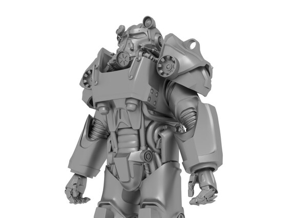 fallout 4 power armor t 60 armor for 3d printing wearable suit etsy