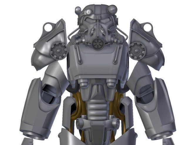 Power Armor T 60 Armor Pepakura Pdo Etsy