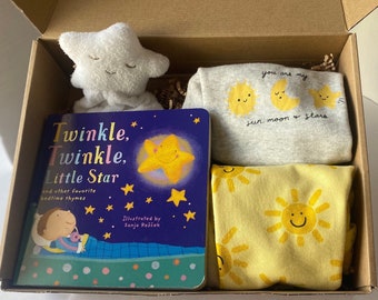 Cadeau de shower de bébé fille, coffret nouveau-né fille, panier-cadeau pour nouvelle naissance, livre pour bébé, Amour pour bébé, bodys bébé, coffret cadeau nouvelle maman, cadeau de grossesse