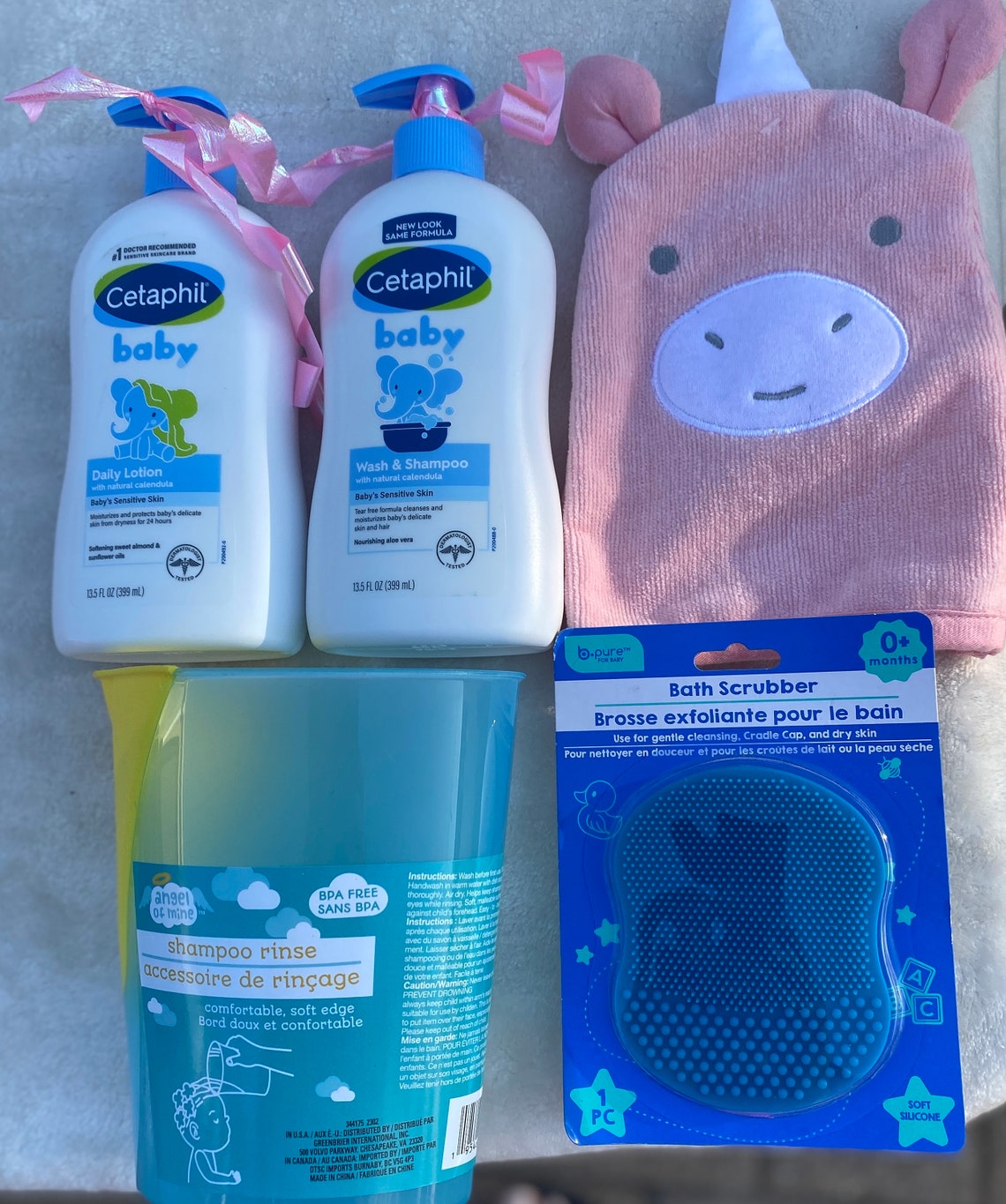 Baby Girl Infant Bathtub Along With All Essentials to Make Bathtime Perfect for Your Little Girl