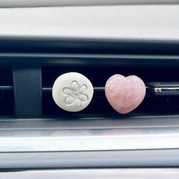Clay Stone Diffuser Car Vent Clip | Passive essential oil diffuser makes for a great car charm and cute car accessories for women