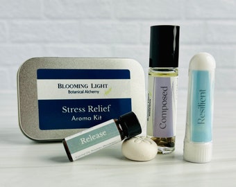 Stress Relief Kit |  Ein Aromatherapie-Entspannungsset zum Stressabbau | Machen Sie das perfekte Geschenkset für sie