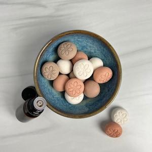 Clay Essential Oil Diffuser in Terra-cotta, White, & Brown | Must have desk accessories for your office decor | Oil sold separately
