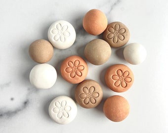 Clay essential oil diffuser stones | These natural ceramic diffuser stones make the perfect stress relief desk accessories for office decor