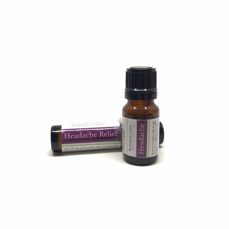Headache Relief Essential Oil Blend/ Aromatherapy Roll on for Etsy