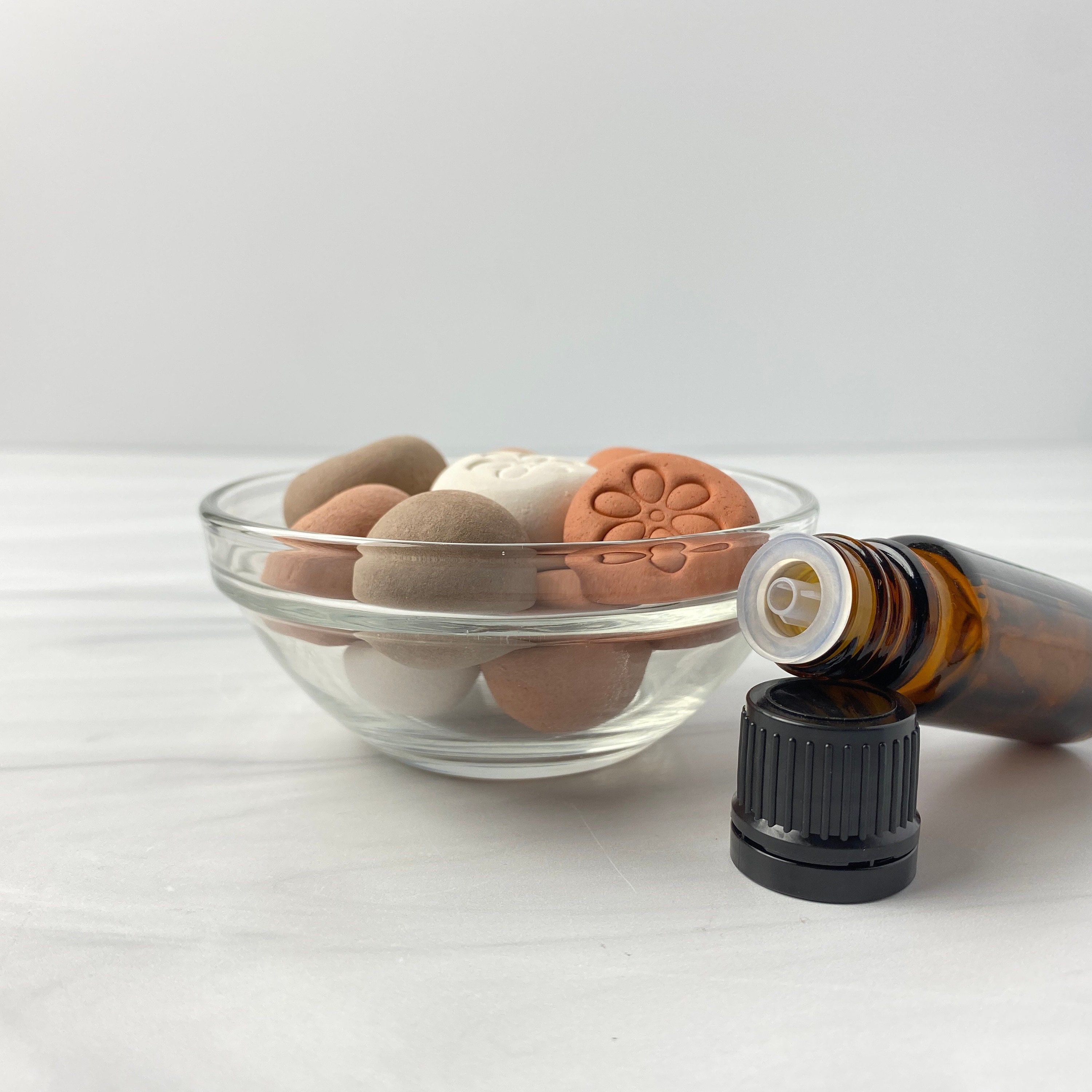 Ceramic diffuser for essential oils Mix of 4 Brown White Etsy