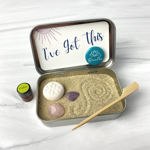 A Moment of Zen miniature aromatherapy zen garden kit: desk accessories to help with stress relief