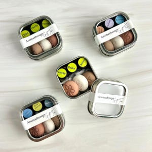 Juego de regalo de aromaterapia / Este difusor de aceites esenciales en lata con set de muestra es el regalo perfecto para aliviar el estrés, para maestros o para un nuevo trabajo.