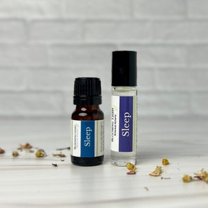 Sleep essential oil blends for stress relief and relaxation
