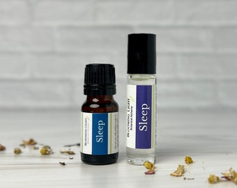 Sleep essential oil blends for trouble sleeping, stress relief and relaxation