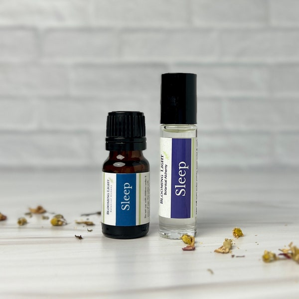 Sleep essential oil blends for trouble sleeping, stress relief and relaxation