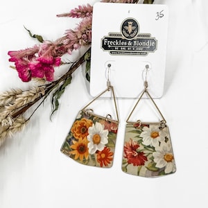 Vintage Tin Earrings