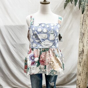 Handmade Baby doll top made from Vintage textiles