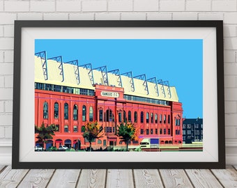 Ibrox Stadium, Rangers Football Club, Glasgow, Scotland Art Print