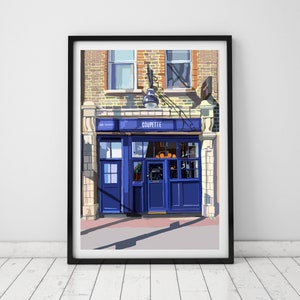 Coupette, Hackney, East London Illustration Art Print