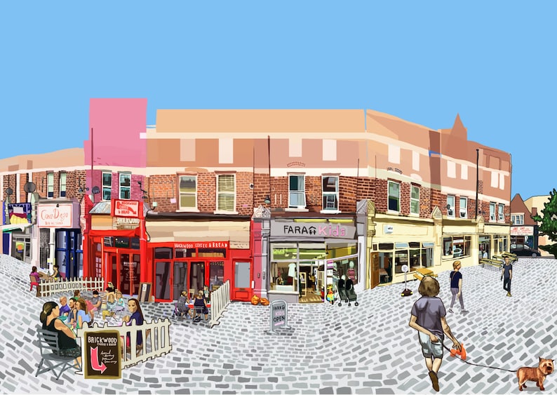 Hildreth Street Balham Art Print Etsy