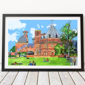 The Swan Theatre, RSC, Stratford-upon-Avon, Engeland, illustratie Art Print