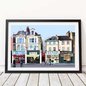 Peckham Rye, South London Illustration Art Print