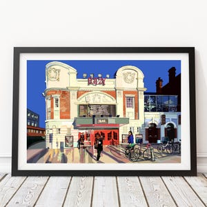 The Ritzy Cinema, Brixton, South London Illustration Art Print