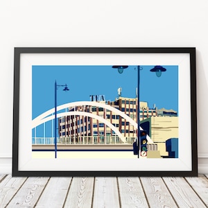 Tea Building, Shoreditch, East London Illustration Art Print