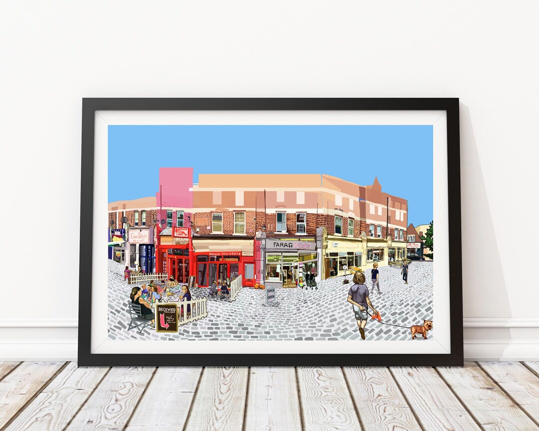 Hildreth Street, Balham, South London Illustration Art Print - Etsy