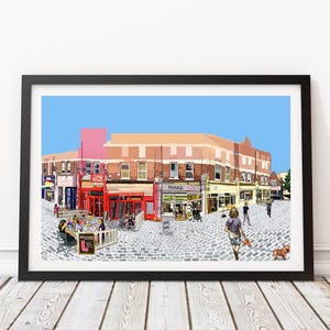 Hildreth Street, Balham, South London Illustration Art Print