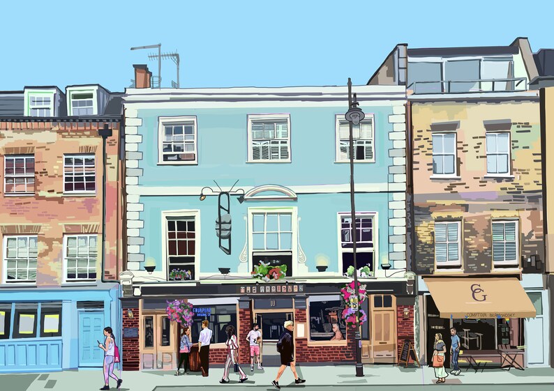 The Woolpack Bermondsey South London Art Print Etsy UK