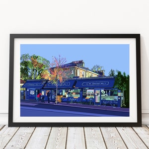 De Beauvoir Deli, Islington, illustration du nord de Londres Impression artistique