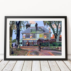 Princess of Wales, Clapton, East London Illustration Art Print
