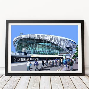 Tottenham Hotspur Stadium (Spurs Stadium), White Hart Lane, North London Illustration Art Print