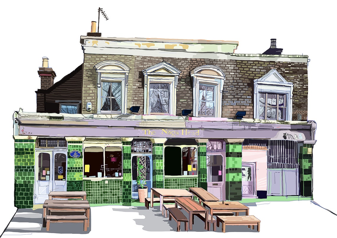 The Nag's Head Orford Road Walthamstow Village white Etsy