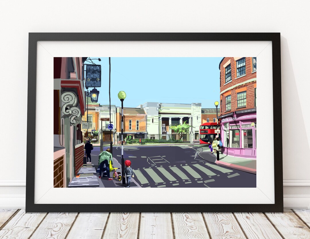 Stoke Newington Town Hall Hackney Art Print Etsy UK