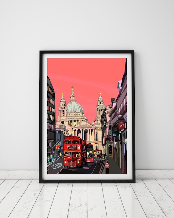 Scenic View Sunrise over London photo Print A4 NEW FREE UK POSTAGE