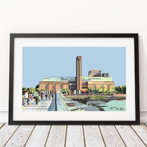 Tate Modern, London Illustration Art Print