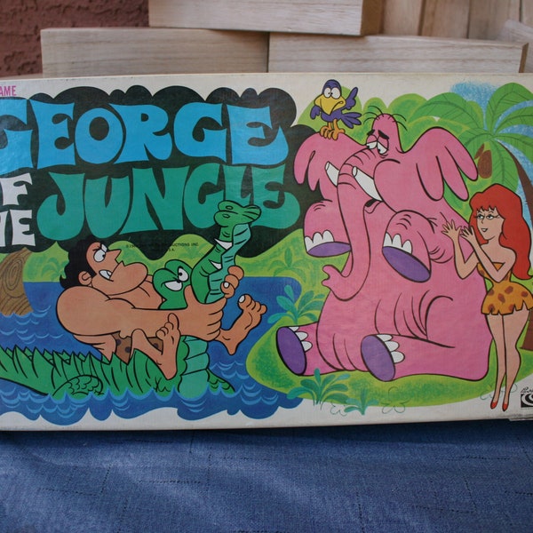 George of the Jungle 1968 Boardgame by Parket Brothers Vintage 1960's Saturday Morning Cartoons