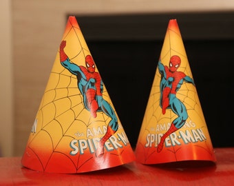 6 Marvel The Amazing Spider-Man Movie Paper Party Cone Hats