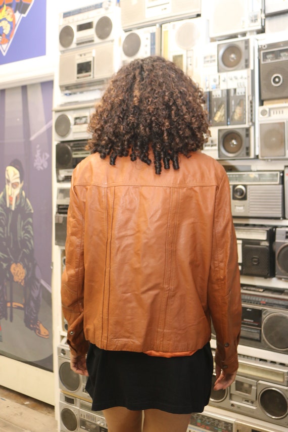 Christopher Rand 1977 Leather Jacket Vintage Size… - image 7