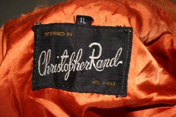 Christopher Rand 1977 Leather Jacket Vintage Size… - image 2