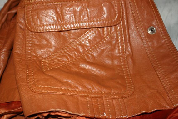 Christopher Rand 1977 Leather Jacket Vintage Size… - image 5