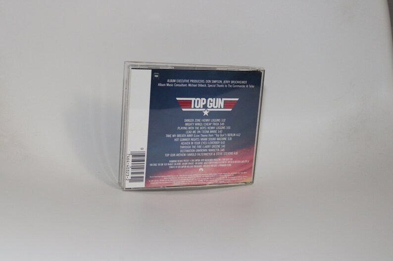 Top Gun CD Soundtrack 1986 Vintage Original Compact Disc Tom Etsy