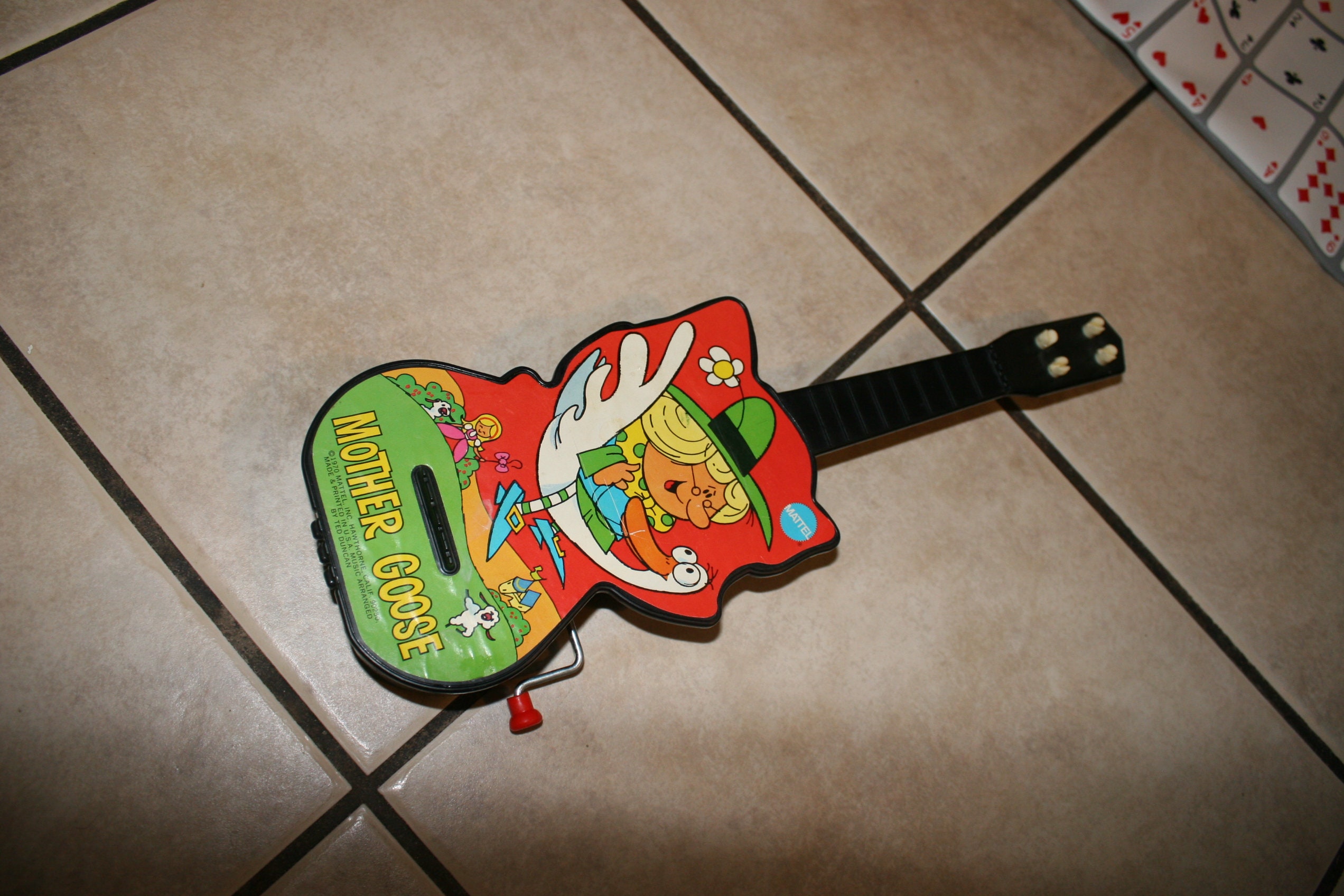 Mother Goose Wind up Guitar Toy From 1970s Ted Duncan Made by Etsy UK