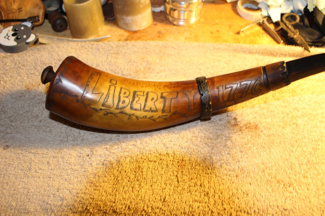 Liberty 1776 Powderhorn Etsy