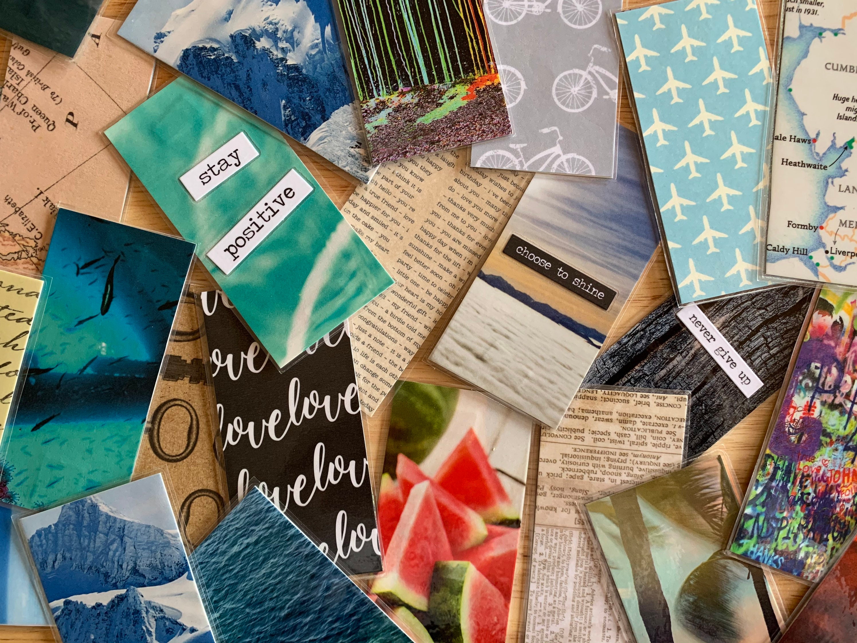 Bulk collage bookmark package Etsy