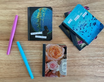 Recycled magazine mini journals