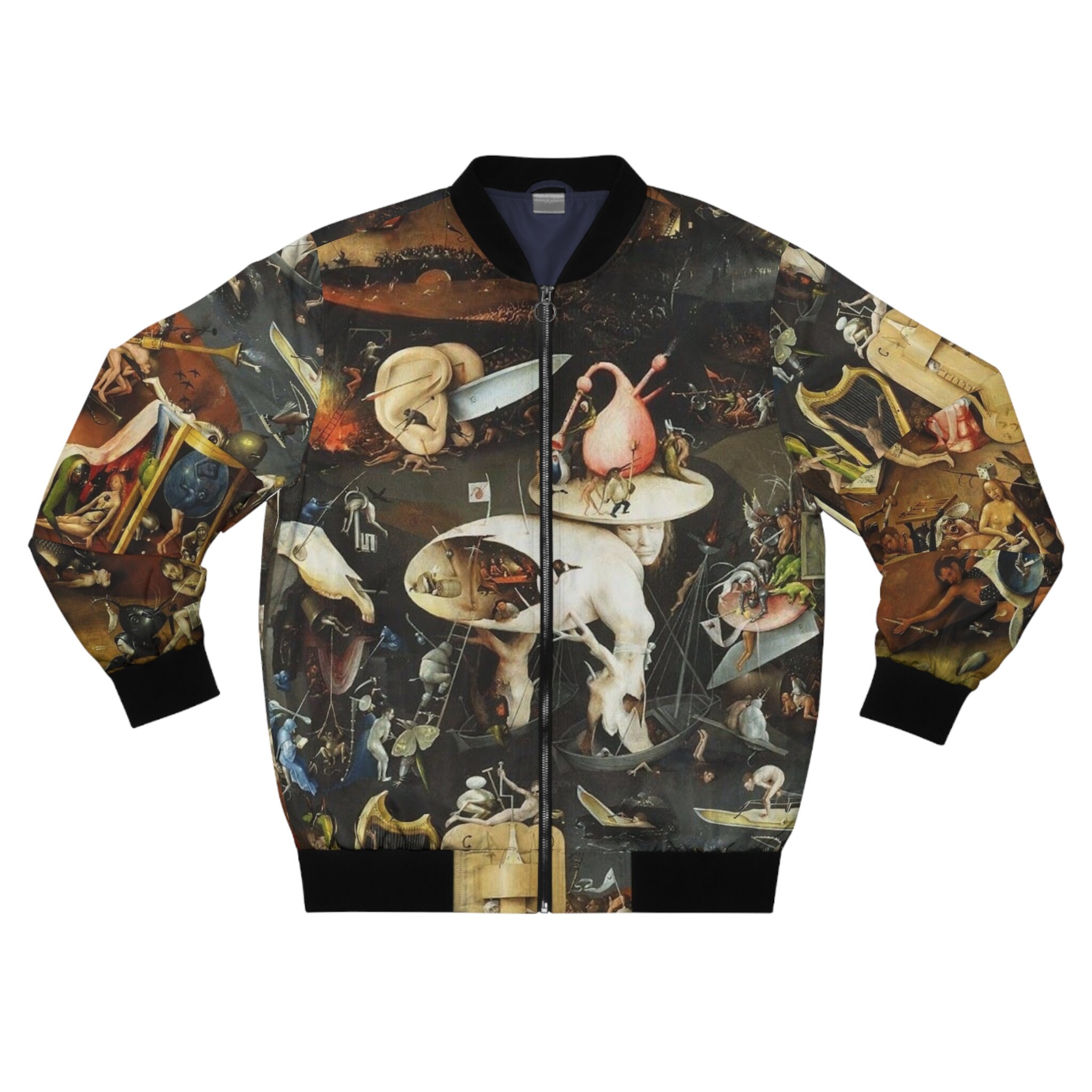 Bomber Jacket With the Garden of Earthly Delights Hieronymus Bosch