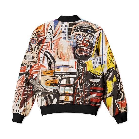 Basquiat clothing bomber jacket printed man/woman Etsy