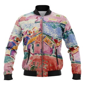 Bomber jacket by Vasily Kandinsky Printed Bomber-jacket Aesthetic clothing Printed bomber Streetwear jacket Custom jacketgift for boyfriend