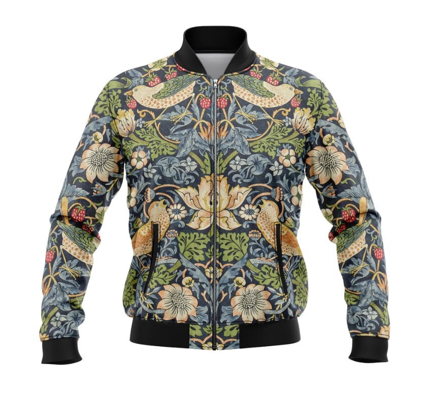 Summer Floral Pattern Print Design SF02 Women Bomber Jacket - JorJune