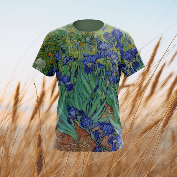 Iris Van Gogh T Shirt Etsy