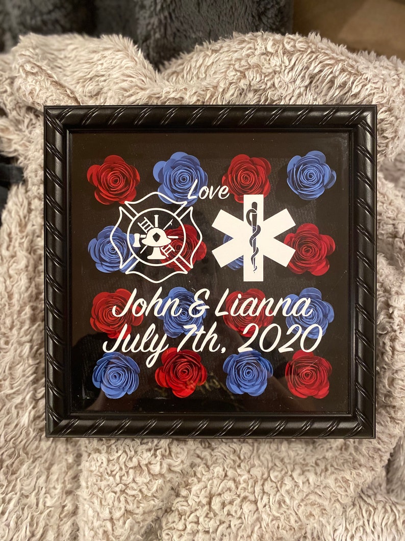 Firefighter/ EMT Shadow Box Etsy